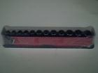 212fsmsy Snap On Drive Twelve Piece Metric Chrome Socket Set