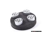 36110429945 Genuine Mini Checkered Style Valve Stem Caps Set Priced As