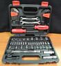 640743 Powerbuilt Piece Sae Metric Tool Set Reversible Ratchet 028907256337