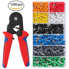 1200x 713289308452 Unbranded Terminal Wire Connectors Ferrule Crimping Plier Hand
