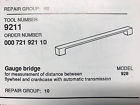 9211 Porsche 928 Tool Measurement