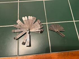 Fg-182 A&e Mfg. Co. Racine Two Vintage Usa Made Feeler Gauges Wis. And 1 More