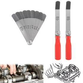 Va280001 Anvalee A308 Offset Valve Tappet Gauge 11-blade Feeler Kit Sizes 0.004 Inch To 0.014