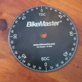 151639 Bikemaster Aluminum Timing Degree Wheel - 7 Inch Diameter