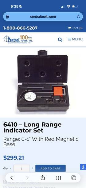 Central Tools 6410/6411 Long Range Indicator