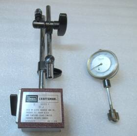 38911 Central Tools / Lighting 53655 Craftsman Magnetic Dial Indicator Base And Height Gauge Set