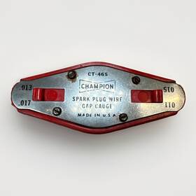 Champion Ct-466 Vintage Spark Plug Gap Gauge Ct-468 Retractable Made In Usa