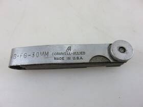 Rb-fg-30 Cornwell Metric Mm Feeler Thickness Gauge 0.06-1.00 Made In Usa