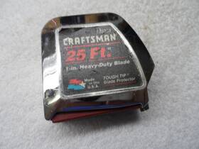 39393 Craftsman Usa Heavy Duty Locking Tape Measure 25 Ft - Part # Used