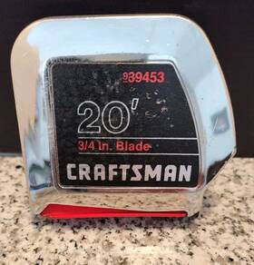 Craftsman 39453 Heavy Duty Tape Measure 3/4 Inch In X 20 Ft Part # . Made Usa