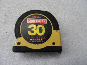 39676 Craftsman Usa Heavy Duty Locking Tape Measure 30 Ft - Part # Used