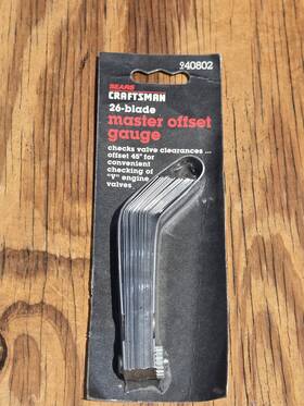 9-40802 Craftsman 40802 940802 Nos Vintage Sears Metric Master Offset Gauge 26 Blades U.s.a