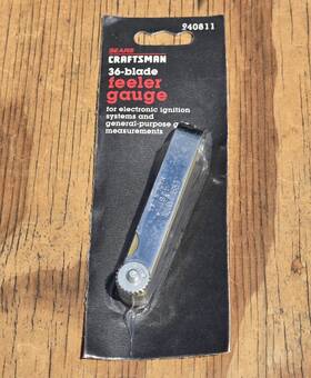 9-40811 Craftsman 40811 940811 Nos Vintage Sears Feeler Gauge 36-blade Standared/metric U.s.a
