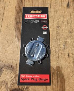 9-40818 Craftsman 40818 940818 Nos Vintage Sears 6-gap Spark Plug Gauge Standard Metric Usa