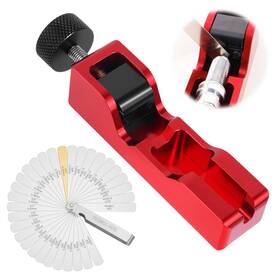 Eeekitonline 616361643093 33 Pcs Spark Plug Gap Adjustment Tool Kit With 32 Blades Alloy Steel Feeler Gauge