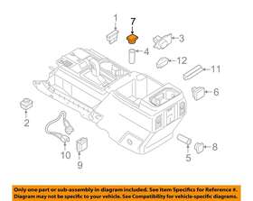 Hs7z19a487ba Ford Oem Console-power Outlet Cap