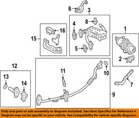 Lb5z9d475b Ford Oem 19-23 Bronco Ranger Emission System Egr System-egr Valve
