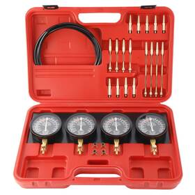 D6521 Freetec Fuel Vacuum Carburetor Synchronize Tool Carb Sync Gauge Set With Rubber Hose