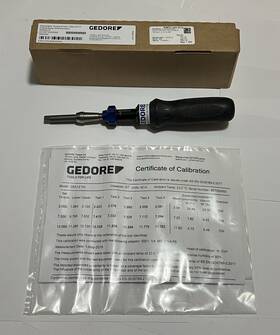 Qsa12fh Gedore Hex Bit Adjustable Torque Screwdriver 2-12 In/lb Box Paperwork