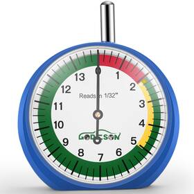 Tdg03 Godeson Tire Tread Depth Gauge Dial Type 10 Pack Blue