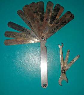 Goodell Pratt 074711500500 Vintage Feeler Guage 925 Ignition Wrench With