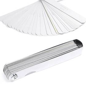 1gs029 Gzyf 32 Blade Stainless Steel Feeler Gauge Set Imperial Metric Measure Tool Brass