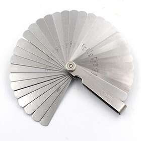 Handook 748323183696 Stainless Steel Feeler Gauge Universal Standard Sae And Metric Offset Thickness