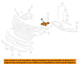 71152t7a000 Honda Oem 16-18 Hr-v Grille Components-outer Support