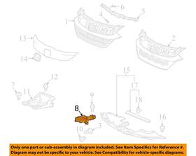 71152t7aj00 Honda Oem 19-22 Hr-v Grille Components-outer Support