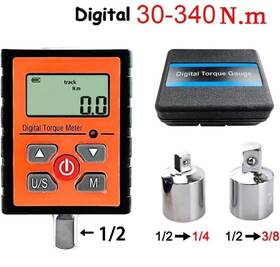 3-340 Hysond K-340 N.m Digital Torque Meter 1/2 1/4 3/8 Adapter Measure Bicycle