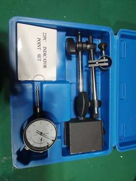 34-510 Igaging Dial Indicator 1 Inch /0.001 Long Range 80 Lbs Magnetic Base Fine Adjustment Case