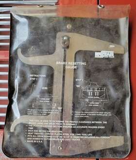 Kastar 380a New Old Stock Brake Resetting Gauge Pouch And Instructions Automotive