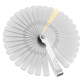 Lanbeautify 616943702347 Feeler Gauges - 32 Blades Gauge Set Stainless Steel Dual Marked Metric