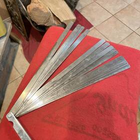 Fg-4036 Langline 1/2 Inch X 12 Blade Long Feeler Gauge Set With Steel Holder