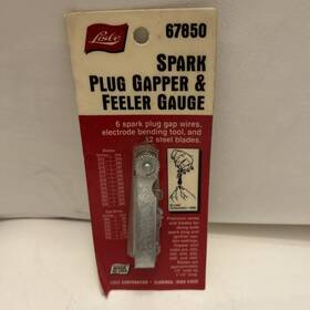 Lisle 67850 Spark Plug Gapped And Feeler Gauge Tool. Made In Usa