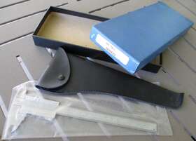 Dc6423 Mac Tools Nos Central Metric 200mm Stainless Hardened Slide Caliper Case