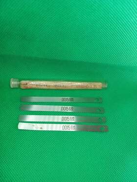 Fg5015 Mac Tools Detroit Diesel Feeler Gauge .0015/.038mm Set Of 4 Vintage