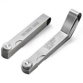 Mac004a Maclia 2pcs Feeler Gauges Set - Straight And Angled Silver