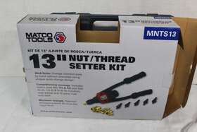 Mnts13 Matco Tools 13 Inch Nut/thread Setter Fast Change Riveter Set
