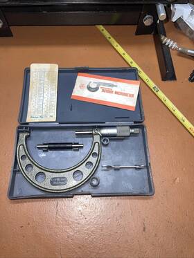 103-218 Mitutoyo 103218 Japan 3-4 Inch Mechanical Outside Micrometer .0001 With Manual