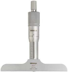 128-105 Mitutoyo Vernier Depth Gauge Micrometer Type 0-1 Inch Range