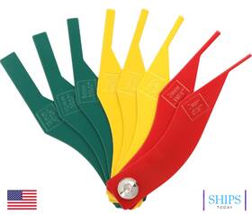 22377232 Ninefox 8 Pcs Brake Lining Thickness Gauge Color Coded Sae Metric Pad Measuring Tool Us