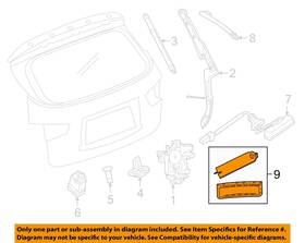 285t06ka0b Nissan Oem 17-18 Pathfinder Lift Gate Lock Hardware-motion Sensor