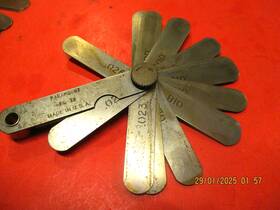 004-.025 Paramount Fg72 Thickness Feeler Gauge Made In Usa .004-.025
