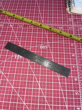 402-006 Pec Usa 402006 4r Stainless Steel Satin Chrome Machinist Engineer Ruler Vintage