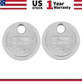 Topcopy231025t1522a Performance Tool Set Of 2 Spark Plug Gap Gapper Gauge Feeler Coin Tp