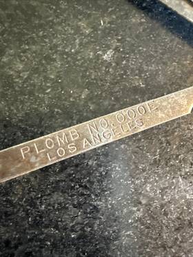Plomb 000e Feeler Gauge Los Angeles 1930s-40s Antique Original Rare Tool