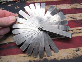 Proto 000aa Vintage Feeler Gage No. - Made In Usa Los Angeles Mfd