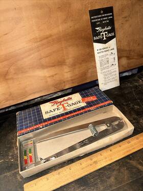 Sg498 Raybestos Vintage Inch Safe T Gage Brake Shoe With Orginal Box