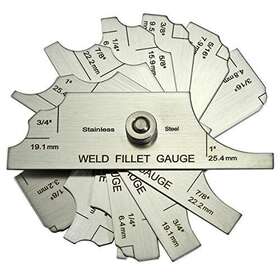 Riverweld 707242437129 7 Piece Fillet Weld Set Gage Rl Gauge Depth Gauges Welding Silver